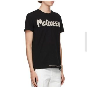 Alexander McQueen Logo-Print Cotton T-Shirt